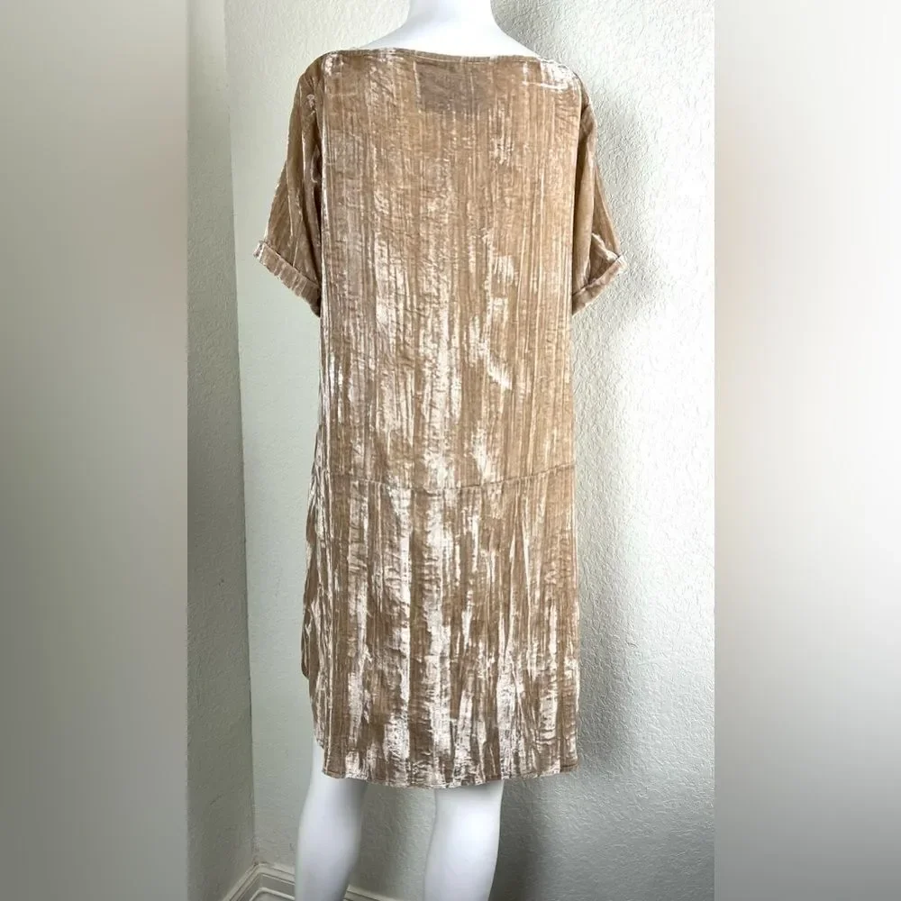 Anthropologie Floreat Crushed Velvet Dress